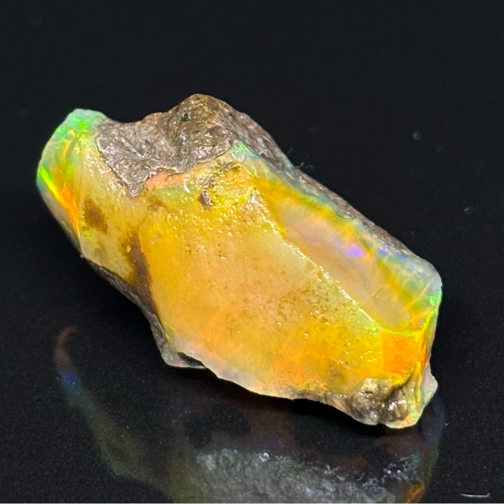 Vividly Bright Professional Grade Rough Ethiopian Opal For Lapidary Cutting
